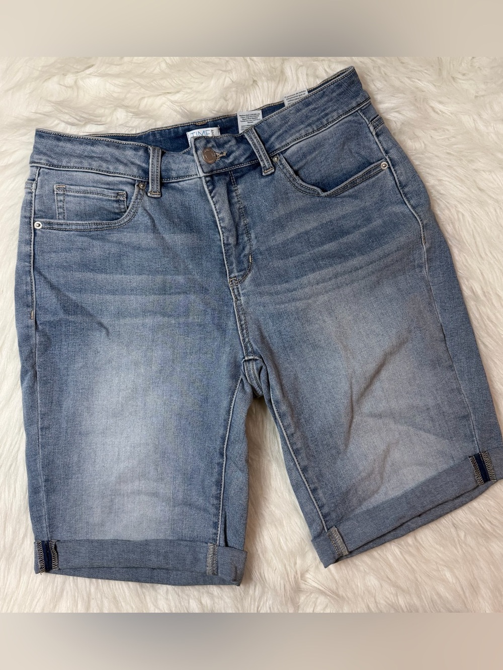 Time And Tru Blue Denim Shorts